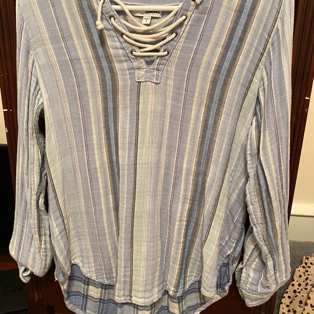 Blue summer top/beach cover up!